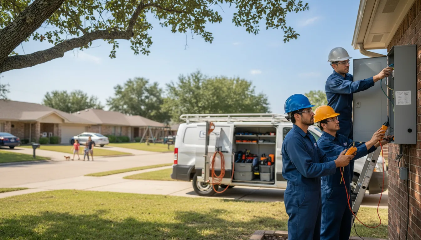 Certified electrician providing emergency electrical services in Valentine, TX